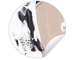 WallCircle - Muurstickers - Behangcirkel - Verf - Design - Abstract - 80x80 cm - Muurcirkel - Zelfklevend - Ronde Behangsticker