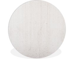 WallCircle - Wandcirkel ⌀ 120 - Beton - Muur - Wit - Ronde schilderijen woonkamer - Wandbord rond - Muurdecoratie cirkel - Kamer decoratie binnen - Wanddecoratie muurcirkel - Woonaccessoires XXL