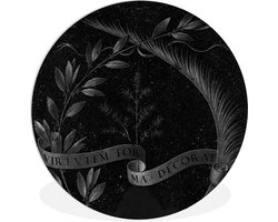 WallCircle - Wandcirkel ⌀ 140 - Ginevra de' Benci keerzijde - Leonardo da Vinci - Ronde schilderijen woonkamer - Wandbord rond - Muurdecoratie cirkel - Kamer decoratie binnen - Wanddecoratie muurcirkel - Woonaccessoires