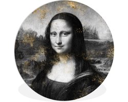 WallCircle - Wandcirkel ⌀ 140 - Mona Lisa - Leonardo da Vinci - Kunst - Ronde schilderijen woonkamer - Wandbord rond - Muurdecoratie cirkel - Kamer decoratie binnen - Wanddecoratie muurcirkel - Woonaccessoires