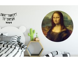 WallCircle - Wandcirkel ⌀ 140 - Mona Lisa - Leonardo da Vinci - Ronde schilderijen woonkamer - Wandbord rond - Muurdecoratie cirkel - Kamer decoratie binnen - Wanddecoratie muurcirkel - Woonaccessoires