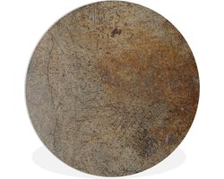 WallCircle - Wandcirkel ⌀ 30 - Beton - Roest - Zwart - Ronde schilderijen woonkamer - Wandbord rond - Muurdecoratie cirkel - Kamer decoratie binnen - Wanddecoratie muurcirkel - Woonaccessoires