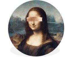 WallCircle - Wandcirkel ⌀ 30 - Mona Lisa - Leonardo da Vinci - Kunst - Ronde schilderijen woonkamer - Wandbord rond - Muurdecoratie cirkel - Kamer decoratie binnen - Wanddecoratie muurcirkel - Woonaccessoires