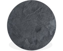 WallCircle - Wandcirkel 30x30 - Grijs - Beton - Leisteen - Structuur - Retro - Ronde schilderijen woonkamer - Wandbord rond - Muurdecoratie cirkel - Kamer decoratie binnen - Wanddecoratie muurcirkel - Woonaccessoires