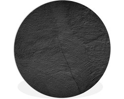 WallCircle - Wandcirkel ⌀ 60 - Beton - Zwart - Industrieel - Ronde schilderijen woonkamer - Wandbord rond - Muurdecoratie cirkel - Kamer decoratie binnen - Wanddecoratie muurcirkel - Woonaccessoires