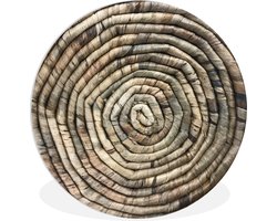 WallCircle - Wandcirkel ⌀ 60 - Cirkel - Riet - Mand - Ronde schilderijen woonkamer - Wandbord rond - Muurdecoratie cirkel - Kamer decoratie binnen - Wanddecoratie muurcirkel - Woonaccessoires