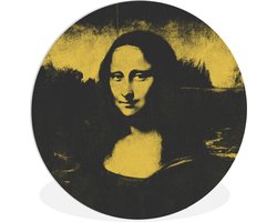 WallCircle - Wandcirkel ⌀ 60 - Mona Lisa - Leonardo da Vinci - Kunst - Ronde schilderijen woonkamer - Wandbord rond - Muurdecoratie cirkel - Kamer decoratie binnen - Wanddecoratie muurcirkel - Woonaccessoires