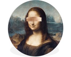 WallCircle - Wandcirkel ⌀ 60 - Mona Lisa - Leonardo da Vinci - Kunst - Ronde schilderijen woonkamer - Wandbord rond - Muurdecoratie cirkel - Kamer decoratie binnen - Wanddecoratie muurcirkel - Woonaccessoires