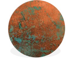 WallCircle - Wandcirkel ⌀ 60 - Staal - Groen - Roest - Ronde schilderijen woonkamer - Wandbord rond - Muurdecoratie cirkel - Kamer decoratie binnen - Wanddecoratie muurcirkel - Woonaccessoires