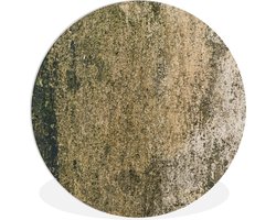 WallCircle - Wandcirkel ⌀ 90 - Beton - Bruin - Vintage - Ronde schilderijen woonkamer - Wandbord rond - Muurdecoratie cirkel - Kamer decoratie binnen - Wanddecoratie muurcirkel - Woonaccessoires