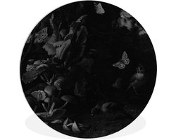 WallCircle - Wandcirkel ⌀ 90 - Dieren en planten - Melchior d'Hondecoeter - Ronde schilderijen woonkamer - Wandbord rond - Muurdecoratie cirkel - Kamer decoratie binnen - Wanddecoratie muurcirkel - Woonaccessoires