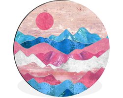 WallCircle - Wandcirkel - Muurcirkel - Transgender - Marmer - Pride - Aluminium - Dibond - 30x30 cm - Binnen en Buiten