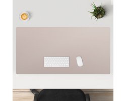 Wallfluent - Beige steen Bureau Onderlegger - 120x60 cm - Lichtbruin Bureau Pad - Pastel- en aardse kleuren Bureau Onderlegger Groot - Onderlegger Bureau - Kantoor Accessoires - Bureauonderlegger Groot