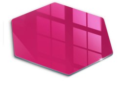 Wallfluent Glazen Snijplanken - Roze Snijplanken Glas - h40 cm - Donkerroze Snijplanken van Glas - Snijplank van Glas - Glazen Snijplank Voor Keuken - Antislip Glazen Snijplank