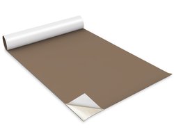 Wallfluent Meubelfolie - Bruin Meubelsticker - 100 cm x 50 cm - Eén kleur Meubelfolie - Decoratieve Folie - Meubel Make-Over - Kastfolie - Plakfolie Mat - Kastdeuren Folie