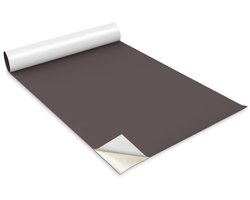 Wallfluent Meubelfolie - Chocolade Meubelsticker - 100 cm x 50 cm - Eén kleur Meubelfolie - Decoratieve Folie - Folie Voor Meubels - Kastfolie - Meubelvernieuwing Zonder Schilderen - Zelfklevende Meubelwrap