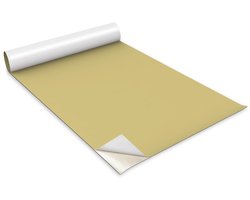 Wallfluent Meubelfolie - Geel Meubelsticker - 100 cm x 50 cm - Eén kleur Meubelfolie - Kastfolie - Plakfolie Mat - Plakfolie Meubels - Zelfklevende Meubelwrap - Folie Voor Meubels