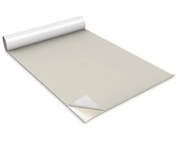 Wallfluent Meubelfolie - Lichtbeige Meubelsticker - 100 cm x 50 cm - Eén kleur Meubelfolie - Decoratieve Folie - Meubel Make-Over - Kastfolie - Plakfolie Mat - Kastdeuren Folie