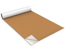 Wallfluent Meubelfolie - Oranje Meubelsticker - 100 cm x 50 cm - Eén kleur Meubelfolie - Kastfolie - Plakfolie Mat - Plakfolie Meubels - Zelfklevende Meubelwrap - Folie Voor Meubels