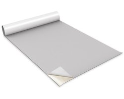 Wallfluent Meubelfolie - Pastelgrijs Meubelsticker - 100 cm x 50 cm - Eén kleur Meubelfolie - Decoratieve Folie - Folie Voor Meubels - Kastfolie - Meubelvernieuwing Zonder Schilderen - Zelfklevende Meubelwrap