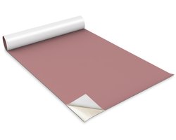 Wallfluent Meubelfolie - Roze Meubelsticker - 100 cm x 50 cm - Eén kleur Meubelfolie - Kastfolie - Meubelvernieuwing Zonder Schilderen - Plakfolie Meubels - Zelfklevende Meubelwrap - Meubel Make-Over