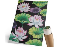 Wallfluent Polycanvas Poster - Knoflook Op Een Plank, Fotografie - 420 x 594 mm - Romig Design - Rechthoek - Muurdecoratie - Woonkamer, Slaapkamer, Kantoor - Klassiek