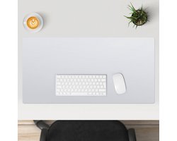Wallfluent - Sneeuwwitje Bureau Onderlegger - 90x45 cm - Wit Onderlegger Bureau - Pastel- en aardse kleuren Computer Mat - Bureau Pad - Kantoor Accessoires - Bureaumat