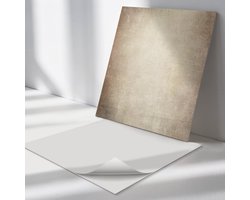 Wallfluent Vinyl Wandpaneel - Oude muurtextuur Zelfklevend Muurpaneel - 50 cm x 50 cm - Beige Vinyl Wandpaneel - Verpakking van 4 stuks - Vierkant Wandbekleding Vinyl - Texturen Wandpaneel - Vinyl Wandbekleding - Wandpaneel Keuken en Badkamer