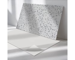 Wallfluent Vinyl Wandpaneel - Steenpatroon met textuur Zelfklevend Muurpaneel - 100 cm x 50 cm - Grijs Vinyl Wandpaneel - 1 stuk - Rechthoekig Wandbekleding Vinyl - Texturen Wandpaneel - Vinyl Wandbekleding - Wandpaneel Keuken en Badkamer