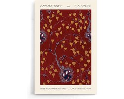 Walljar - Emile-Alain Séguy - Art Nouveau Flower pattern I - Muurdecoratie - Poster