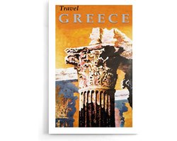 Walljar - Griekenland Vintage - Muurdecoratie - Poster