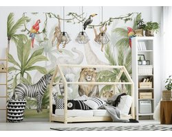 Walltastic Jungle Safari Afrika Posterbehang Fotobehang – Kinderbehang – XXL (305 x 244 cm) – 6 Panelen