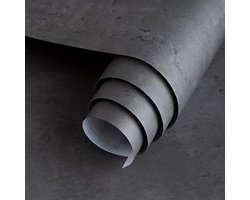Wallways Zelfklevend Behang - Muurdecoratie - Waterbestendig en Hittebestendig - 60 cm x 10 m - Donker Cement