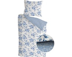 Walra Dekbedovertrek Dutch Delight - 140x220 - 100% Katoen (BCI) - Blauw