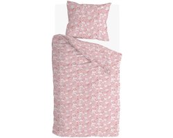 Walra Dekbedovertrek Floral Fusion - 140x220 - 100% Katoen (BCI) - Roze