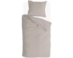 Walra Dekbedovertrek Linen Elegance - 140x220 - Voor: 50% Katoen BCI / 50% Linnen. Achter: 100% Katoen BCI - Zand