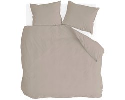 Walra Dekbedovertrek Linen Elegance - 240x220 - Voor: 50% Katoen BCI / 50% Linnen. Achter: 100% Katoen BCI - Zand