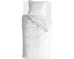 Walra Dekbedovertrek Odd Twins - 140x220 - 100% Katoen - Wit