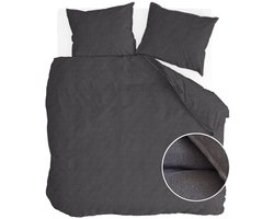 Walra Dekbedovertrek Soft Comfort - 200x220 - 100% Katoen (BCI) - Antraciet