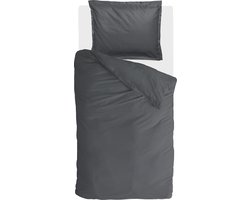 Walra Dekbedovertrek Vintage Satin - 140x220 - 100% Katoen - Antraciet