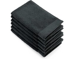 Walra Gastendoek Soft Cotton - 6x 30x50 - 100% Katoen - Antraciet
