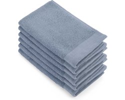 Walra Gastendoek Soft Cotton - 6x 30x50 - 100% Katoen - Blauw