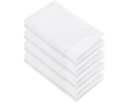 Walra Gastendoek - Soft Cotton - Set van 8 - Hotel Kwaliteit - 100% katoen - 550 g/m² - 30x50 cm - Wit