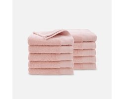 Walra Handdoek - Soft Cotton - Set van 10 - Hotel Kwaliteit - 100% katoen - 550 g/m² - 50x100 cm - Roze