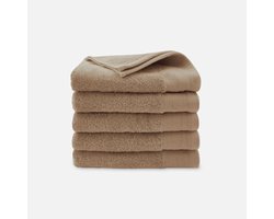 Walra Handdoek - Soft Cotton - Set van 5 - Hotel Kwaliteit - 100% Katoen - 550 g/m² - 60x110 cm - Bruin