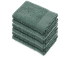 Walra handdoeken 50x100 Soft Cotton - 6-delig - Badhanddoeken 550 g/m² - 100% Katoen - Handdoekenset Legergroen