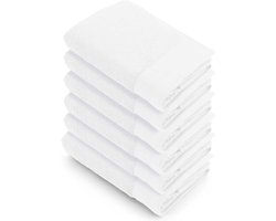 Walra handdoeken 50x100 Soft Cotton - 6-delig - Badhanddoeken 550 g/m² - 100% Katoen - Handdoekenset Wit