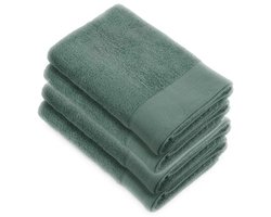 Walra handdoeken 70x140 Soft Cotton - 4-delig - Badlaken 550 g/m² - 100% Katoen - Handdoekenset Legergroen