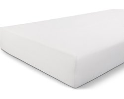 Walra Hoeslaken Jersey Stretch - 160x200/210 - 100% Katoen - Wit