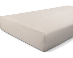 Walra Hoeslaken Jersey Stretch - 160x200/210 - 100% Katoen - Zand